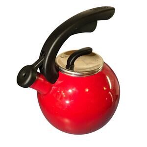 Red 2 Qt BETTER HOMES & GARDENS Whistling Kettle